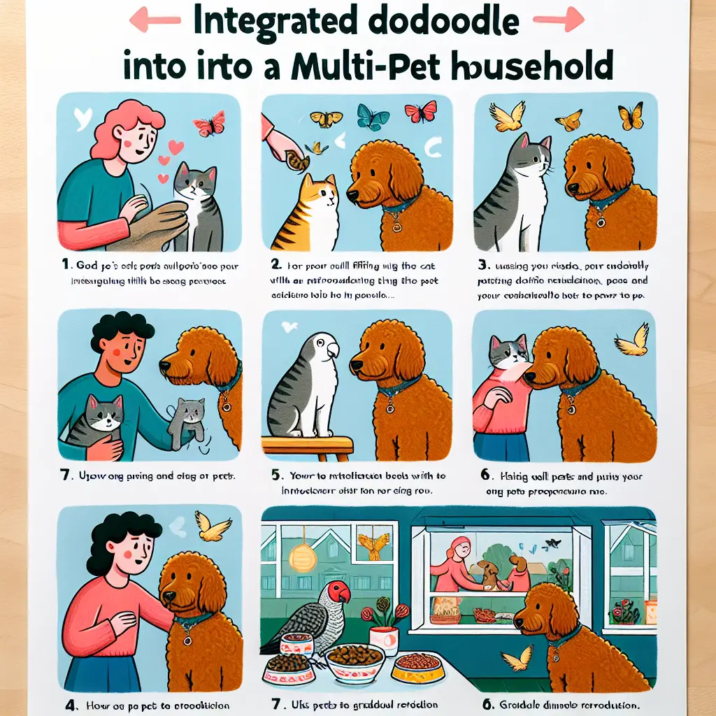 Labradoodle Integration Techniques for Multi-Pet Households